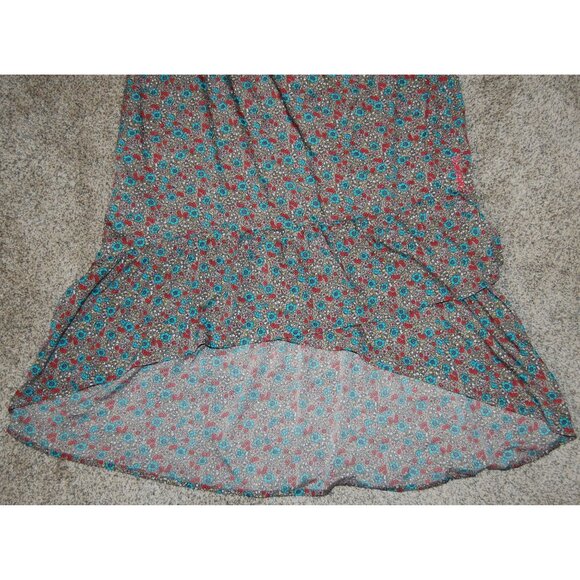 Billabong Long Flowing Flower Print Spaghetti Strap Summer Dress Women's Medium - Picture 5 of 10